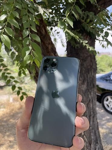 IPhone 11 Pro, Б/у, 256 ГБ, Matte Midnight Green, Защитное стекло, 79 % — 3