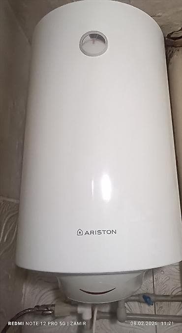 Накопительный водонагреватель Объем бака: 80 л, Ariston, Электрический, Эмалированная сталь, Б/у