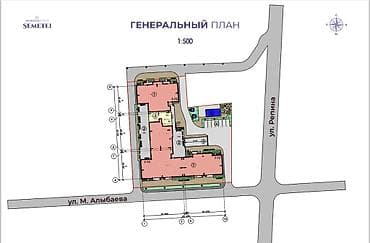 жилмассив семетей карта: 1 комната, 42 м², Элитка, 4 этаж, Евроремонт — 10
