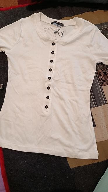 футболки новые женские: Женские футболки New Look с планкой на пуговицах - Модель: базовая — 2