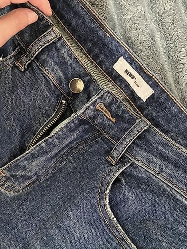 жынсы: Прямые джинсы женские NEWBDenim В хорошем состоянии Длина короткая — 3