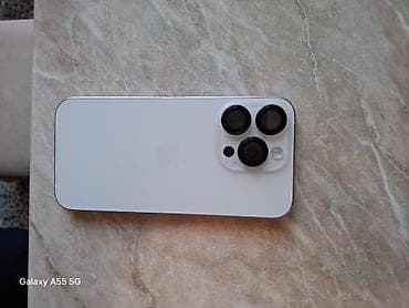 galaxy s5: IPhone 15 Pro, Б/у, 256 ГБ, Белый — 1