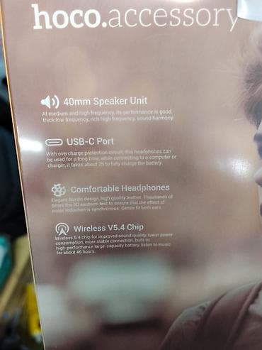 Настольные ПК и комплектующие: Наушники Hoco W53 Wireless Headphones - Время непрерывного — 2