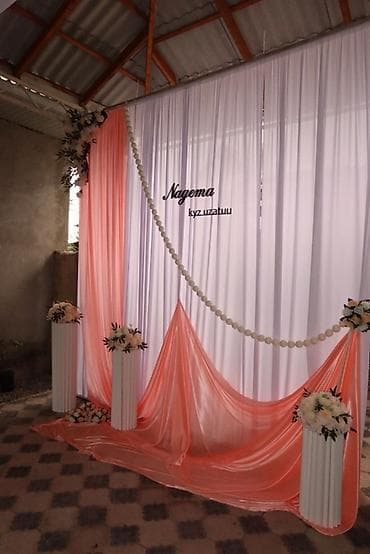 plaud note: Декор-фотозона для торжества «Kyz uzatuu» - Элегантный бэкдроп из — 5