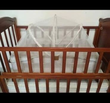 купить детскую кровать бу: Детская кровать.дерево. без люльки. Сост отл!!!! — 1