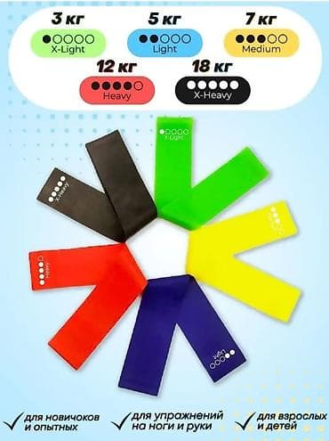 Фитнес резинка, тренажёр для рук и ног. Фитнес резинка