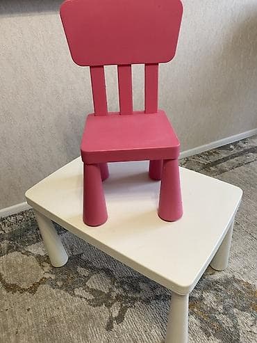 стол детский икеа: Детский комплект стол+стул IKEA Маммут - Набор для ребенка — 5