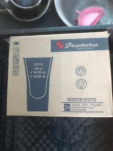 Стаканы: Рюмочки новые в упаковке, по 60 сом штука 24 и 18 штук — 10