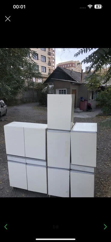 продаю бу кухонный гарнитур: Ашкана гарнитуру, Колдонулган, түсү - Ак, Өзү алып кетүү — 1