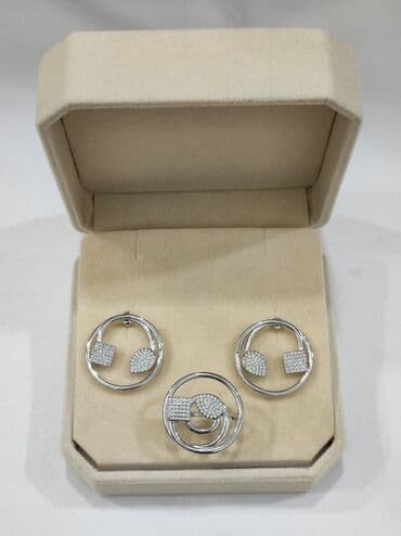 свадебные наборы ручной: Серебряный Набор  925 пробы Серьги детские Размеры имеются Цена — 3