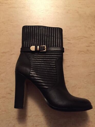 сапоги из натурального меха и кожи: Женские деми полусапожки Vince camuto кожа, новые, привезены из США — 1