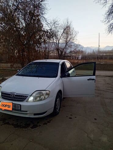 купить аккумулятор для авто в бишкеке: Toyota Corolla: 2002 г., 2 л, Механика, Дизель, Седан — 12