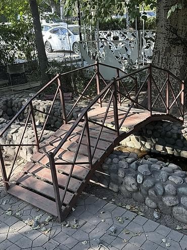 садовая арка: Садовый декоративный мостик - Материал: металлический каркас с — 1