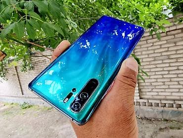 Huawei P30 Pro, Б/у, 256 ГБ, цвет - Голубой, 2 SIM — 4