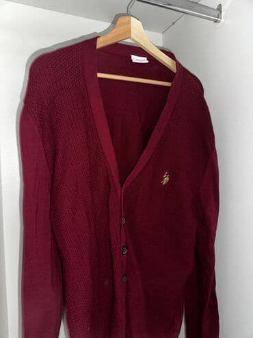 кардиган поло: ‼️СРОЧНО 📌U.S. POLO Бордовый кардиган с V-образным вырезом и — 2