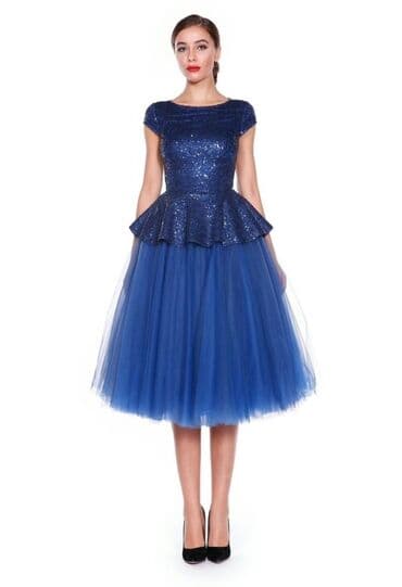 платье макси большого размера: S — 2