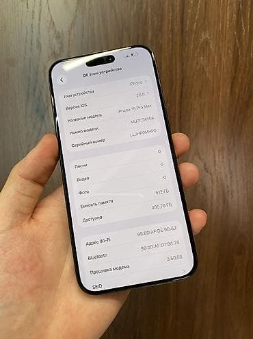 Техника и электроника: IPhone 15 Pro Max, Б/у, 512 ГБ, Black Titanium, Защитное стекло, Чехол, 85 % — 4