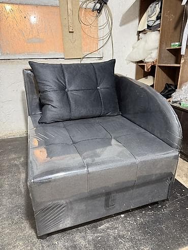 мягкий кресло мешок: Кресло-кровать, Односпальный, цвет - Серый — 1