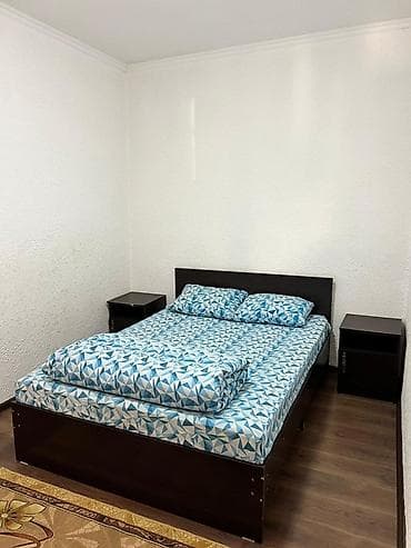 Двуспальная кровать, С матрасом, длина - 200 см at lalafo.kg Двуспальная кровать, С матрасом, длина - 200 см
