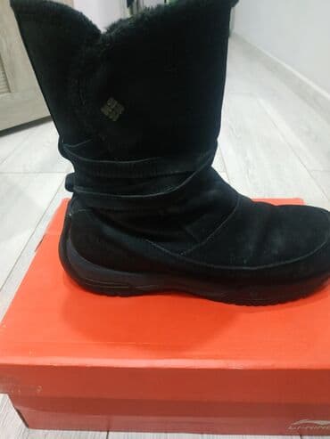 сапоги из натурального меха и кожи: Продаю очень теплые женские зимние сапоги, 100%нубук(фирменные),размер — 2