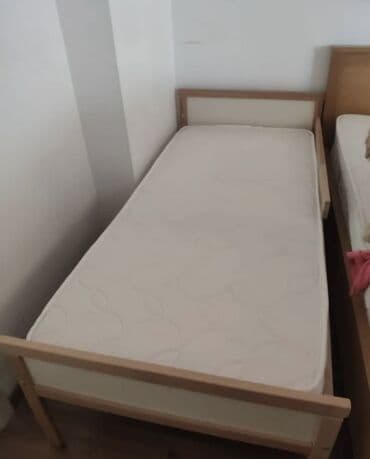 Продаю комплектом: • Кровать IKEA SNIGLAR, массив бука, размер 70×160