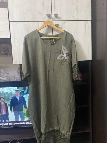 длинные платья в пол зеленого цвета: Продается новое турецкое платье отличного качества 50 размер — 1