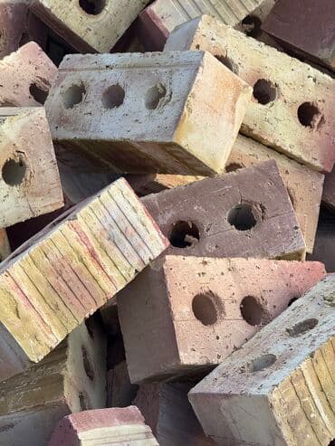 Пустотелый, дырчатый, Жженый кирпич, Полублок, 250×120×90 at lalafo.kg Пустотелый, дырчатый, Жженый кирпич, Полублок, 250×120×90