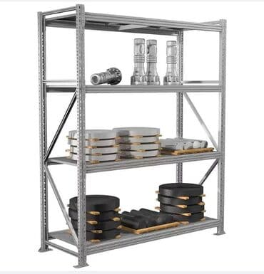 стеллажи для склада: Стеллаж MS Pro Z 3000х2100х600 (4 яруса с секционным настилом) — 1