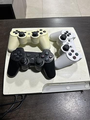 mi 8 lite: Sony PlayStation 3 Super Slim (белая) + 3 геймпада Комплектация: - — 1
