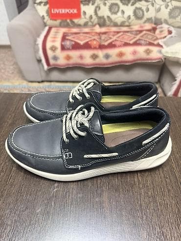 Лоферы, 40, Clarks, Б/у, цвет - Синий, Самовывоз — 1