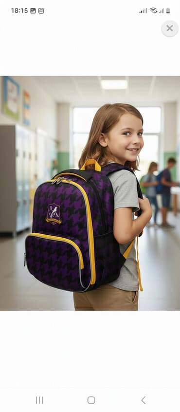 рюгзак для мам: Ранцы/рюкзаки ERHAFT для школы. Варианты дизайна: - Фиолетовый — 1