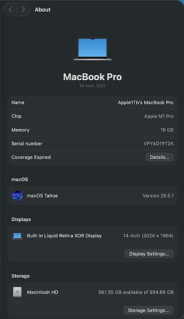 14 про мака: MacBook Pro 14" (2021) с чипом Apple M1 Pro — кастомная конфигурация с — 2