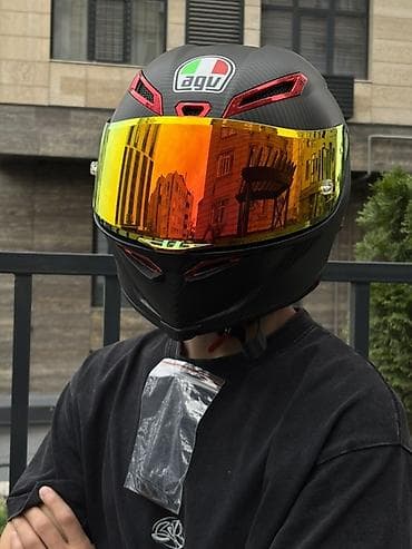 мотошлем agv: Мото‑шлем AGV с зеркальным визором - Тип: интеграл (full face) - — 5