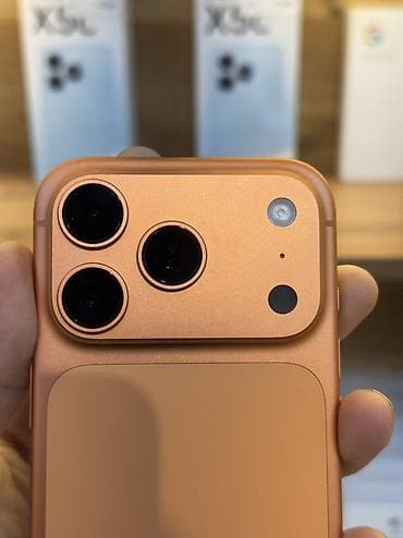 iphone pro: IPhone 17 Pro, Б/у, 256 ГБ, Оранжевый, Коробка, В рассрочку, 100 % — 2