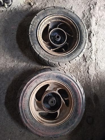 10 5j: Колеса в сборе R 25, Лето, Б/у, Пара, Литые — 1
