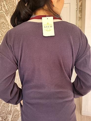 трикотаж платья: Платье-трикотаж миди ASEM collection. - Цвет: темно-фиолетовый. - — 2