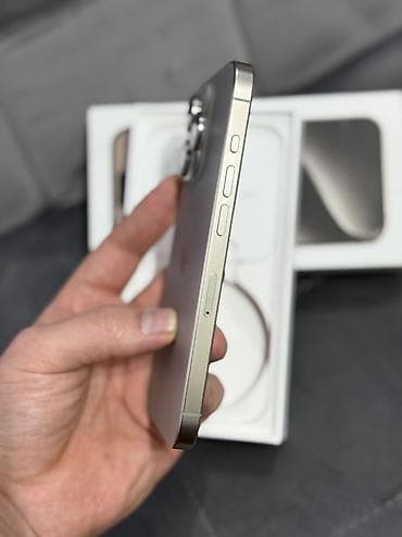 телефоны айфон бу: IPhone 15 Pro, Б/у, 256 ГБ, Natural Titanium, Коробка, 85 % — 2