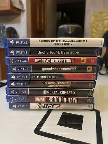 Коллекция дисков для PlayStation 4 (PS4) В набор входят оригинальные at lalafo.kg Коллекция дисков для PlayStation 4 (PS4) В набор входят оригинальные