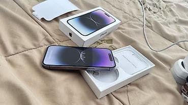 aiphon xs: IPhone 14 Pro, Б/у, 256 ГБ, Deep Purple, Чехол, 83 % — 1