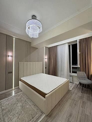 квартиры алматы: 2 комнаты, 55 м², Пишпек Элитка, 13 этаж, Дизайнерский ремонт — 4