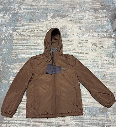Мужская куртка, L, Prada, Новый, цвет - Коричневый, Самовывоз, Платная доставка