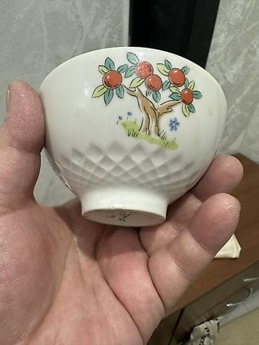 dish sets: 42 предмета, Наборы керамических, покрытых глазурью пиал, кесе малые — 6