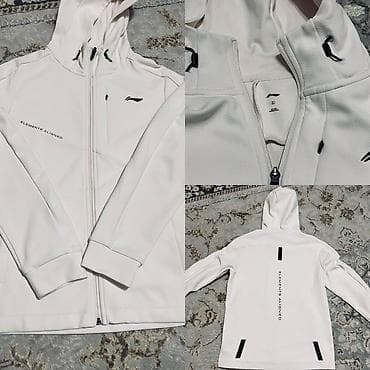 Баш кийимдер: Эркектердин толстовкасы, L, Lining, Колдонулган, түсү - Ак — 1