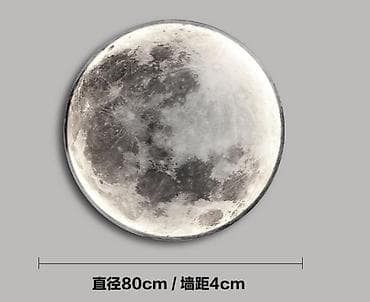 band 4: Настенный светильник в виде луны, диаметром до 1 метра. цена — 5