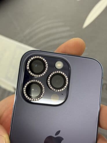 nothing phone 2 цена бишкек: IPhone 14 Pro, Колдонулган, Deep Purple, Заряддоочу түзүлүш, Коргоочу айнек, Каптама, 85 % — 4