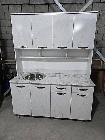 Эмерек гарнитурлары: Кухонные гарнитуры модульного типа - Компоновка: нижние тумбы с — 7