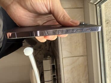 Аксессуары для мобильных телефонов: IPhone 14 Pro, Б/у, 256 ГБ, Deep Purple, Зарядное устройство, Защитное стекло, Кабель, 88 % — 5