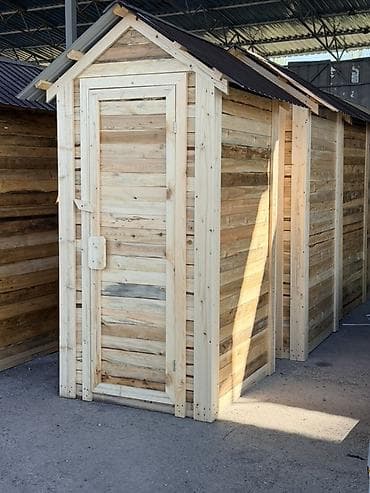 кой обмен: Туалетная кабинка, будка, Материал: Дерево — 3