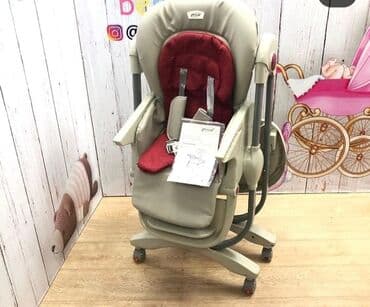 детское кресло в аренду: Стульчик для кормления, Б/у, Другой бренд, Металл, Другой вид, цвет - Серый, Самовывоз — 2