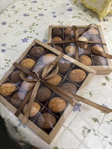 Подарочные наборы печенья «Орешки» Булочки,ватрушки,кексы с творогом